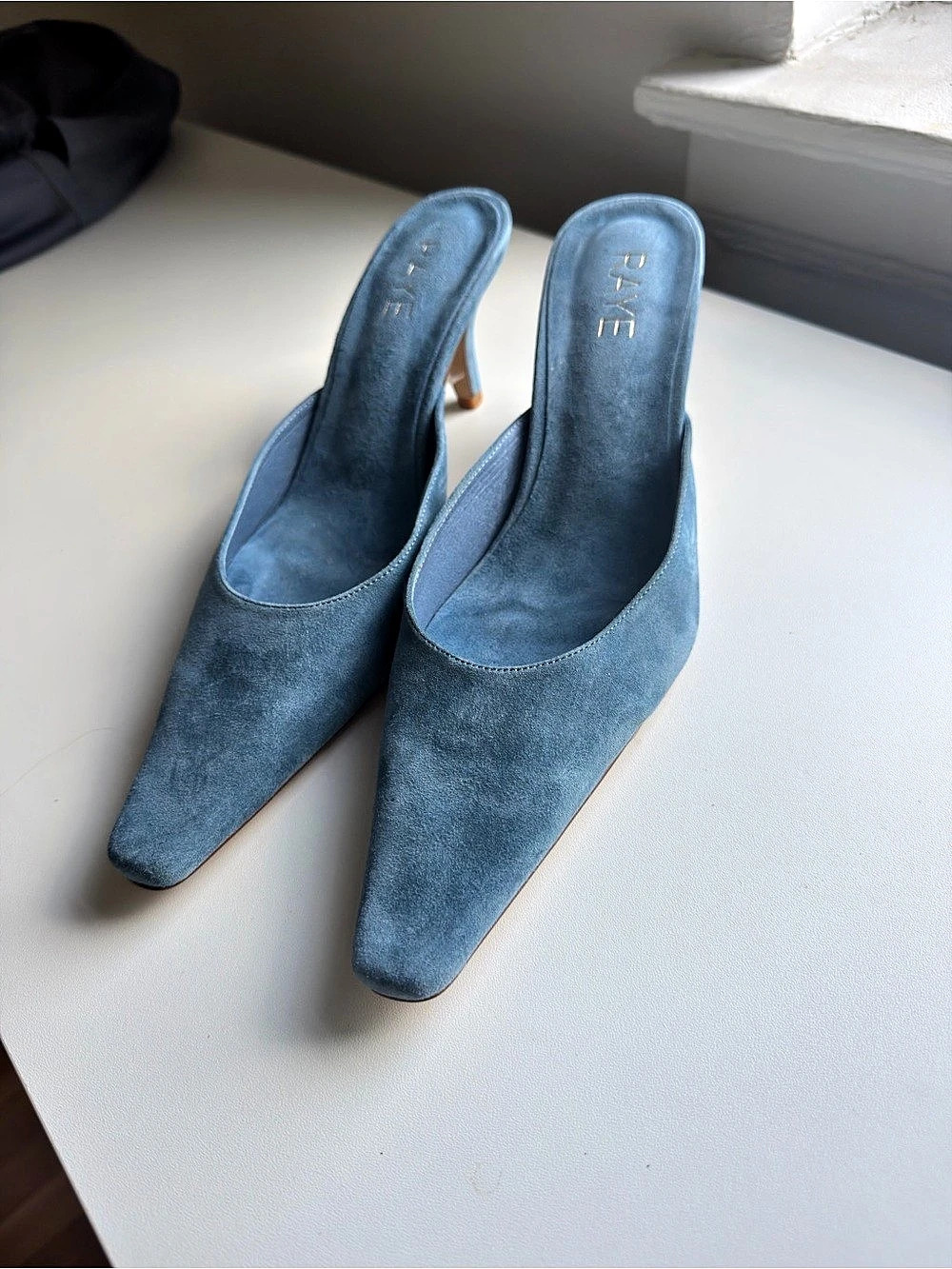 RAYE Pointed Toe Heels in Blue